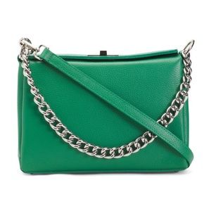 PRATO SATCHEL TURN LOCK TRIPLE ENTRY, GREEN